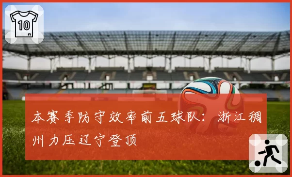 本赛季防守效率前五球队:浙江稠州力压辽宁登顶